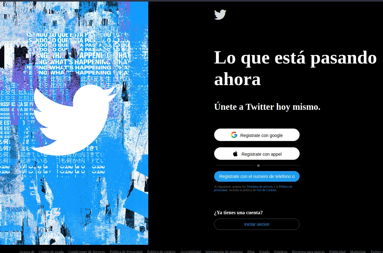 Screenshot of Twitter Frontend Clone
